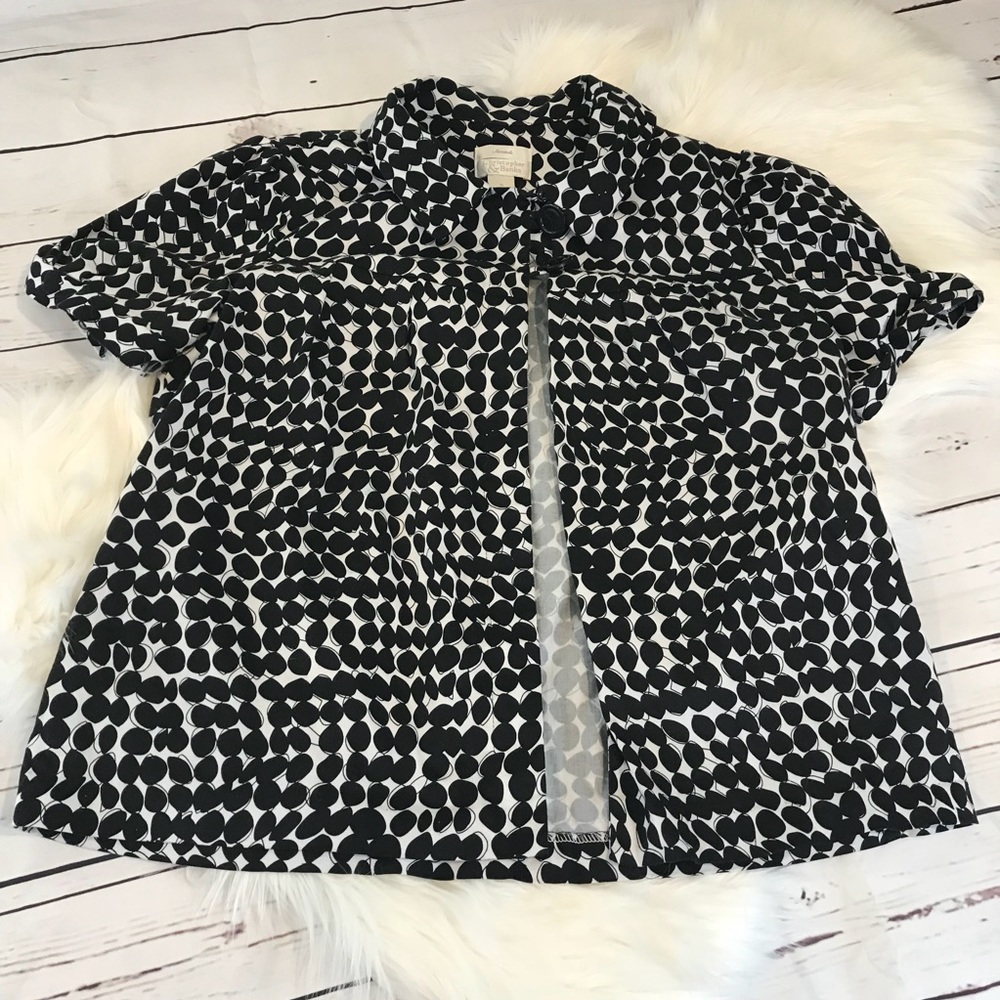 Christopher & Banks XL black/white jacket